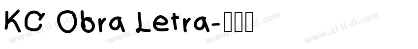 KC Obra Letra字体转换